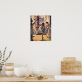 Drie dansers in een praktijkruimte door Edgar Dega Poster (Keuken)