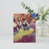 Drie dansers in gele rokken briefkaart (Staand voorkant)