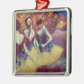 Drie dansers in gele rokken door Degas Metalen Ornament (Links)