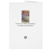 Drie dansers van Edgar Degas, balletkunst (Achterkant)