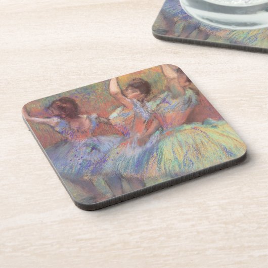 Drie dansers van Edgar Degas,  balletkunst Bier Onderzetter (Linkerzijde)