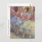 Drie dansers van Edgar Degas,  balletkunst Briefkaart (Voorkant / Achterkant)