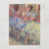 Drie dansers van Edgar Degas,  balletkunst Briefkaart (Voorkant)