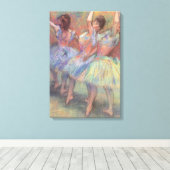 Drie dansers van Edgar Degas,  balletkunst Canvas Afdruk (Insitu (Houten vloer))