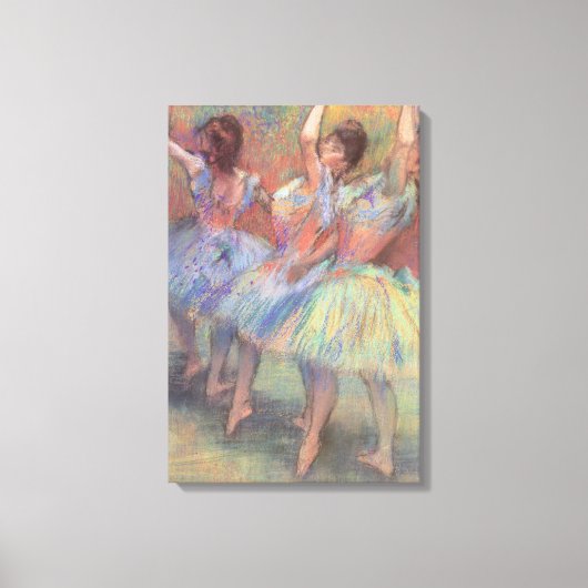 Drie dansers van Edgar Degas,  balletkunst Canvas Afdruk (Voorkant)