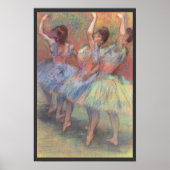 Drie dansers van Edgar Degas, balletkunst Poster (Voorkant)