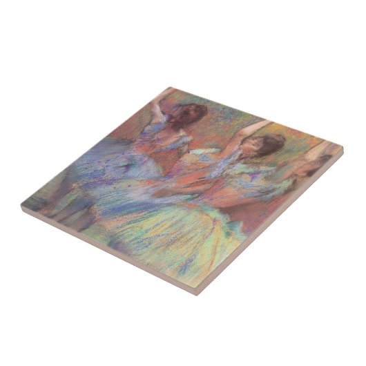Drie dansers van Edgar Degas,  balletkunst Tegeltje (Zijkant)