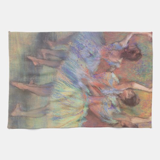 Drie dansers van Edgar Degas,  balletkunst Theedoek (Horizontaal)