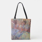 Drie dansers van Edgar Degas, balletkunst Tote Bag (Achterkant)