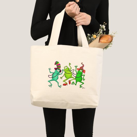 Drie danskikkers grote tote bag (Voorkant (product))