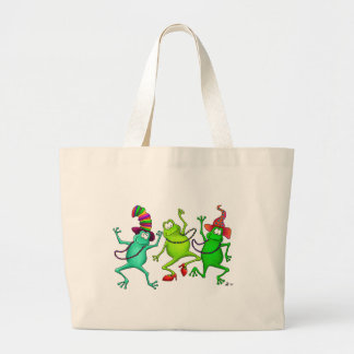 Drie danskikkers grote tote bag