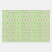 Drie decoratieve patronen inpakpapier vel (Voorkant)