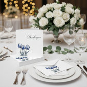 Drie Delfts Blauwe Tulpen Bedankkaart