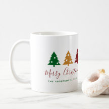 Drie dennenboom sneeuwvlokken sterren vrolijk kers