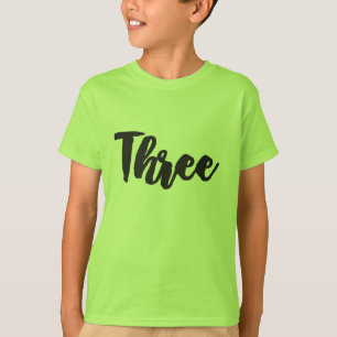 Drie derde verjaardag Derde verjaardag Mijn 3 jaar T-shirt