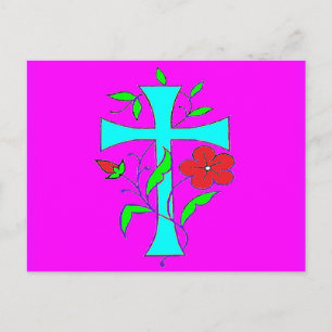 Drie design één kaart felle bezige kleuren