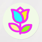 Drie design in één plus heldere bezige kleuren labels (Design 2)