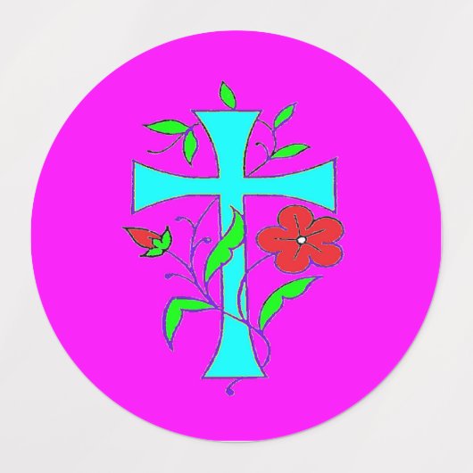 Drie design in één plus heldere bezige kleuren labels (Design 1)