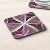 Drie dimensionaal roze drankjes onderzetter (Linkerzijde)