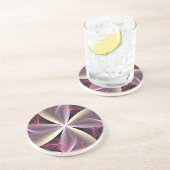 Drie dimensionaal roze zandsteen onderzetter (Zijkant)