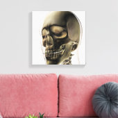 Drie dimensionale Uitzichten van de menselijke sch Canvas Afdruk (Insitu (Woonkamer))