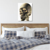 Drie dimensionale Uitzichten van de menselijke sch Canvas Afdruk (Insitu (Slaapkamer))