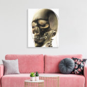 Drie dimensionale Uitzichten van de menselijke sch Canvas Afdruk (Insitu (Woonkamer))