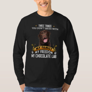 Drie dingen die je niet meemaakt met Chocolate Lab T-shirt