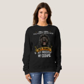Drie dingen die je niet met Cockapoo Dog doet Trui (Voorkant volledig)