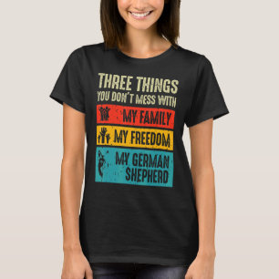 Drie dingen die je niet met de Duitse herder verma T-shirt
