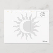 Drie dingen kunnen niet lang verborgen boeddha-pri briefkaart (Achterkant)