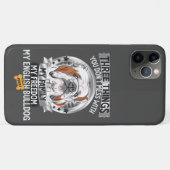 Drie dingen Mijn familie Mijn vrijheid Engelse bul Case-Mate iPhone Case (Achterkant (horizontaal))