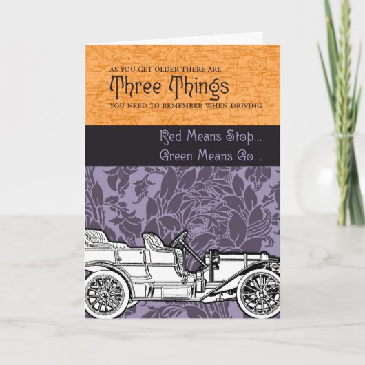 Drie dingen om te onthouden tijdens het rijden kaart (Voorkant)