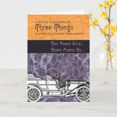 Drie dingen om te onthouden tijdens het rijden kaart (Gele Bloem)