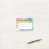 Drie dingen— post-it® notes (Op bureau)