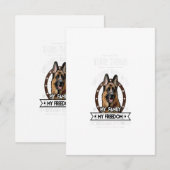 Drie dingen waar je niet mee moet knoeien - Duitse RSVP Kaartje (Voorkant / Achterkant)