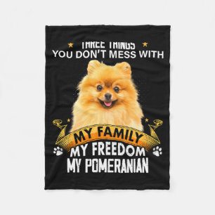 Drie dingen waar je niet mee moet sollen Meranian  Fleece Deken