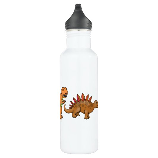 Drie dinosaurussen Kinder Waterflesje Waterfles (Rechts)