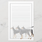 Drie Dobermans op de as Briefpapier (Voorkant)
