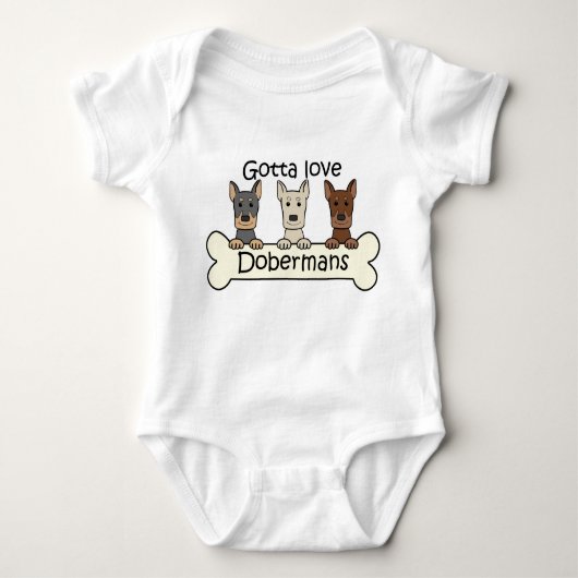Drie Dobermans Romper (Voorkant)