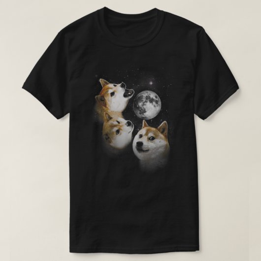 Drie Doge Moon Essential T-shirt (Design voorkant)