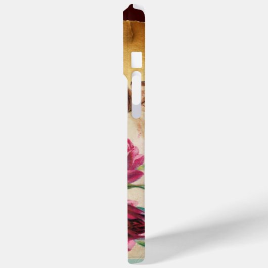 DRIE DOGGIEËN MET ROZEN MONOGRAM Case-Mate iPhone CASE (Achterkant / Links)