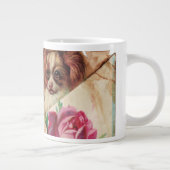 DRIE DOGGIEËN MET ROZEN MONOGRAM GROTE KOFFIEKOP (Rechts)