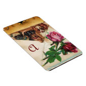 DRIE DOGGIEËN MET ROZEN MONOGRAM MAGNEET (Rechterzijde)