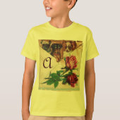 DRIE DOGGIEËN MET ROZEN MONOGRAM T-SHIRT (Voorkant)