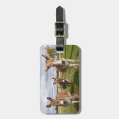 Drie Donkey's Bagagelabel (Voorkant verticaal)