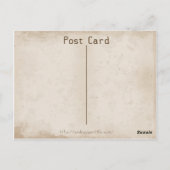 Drie donuts en een koffiepostkaart briefkaart (Achterkant)