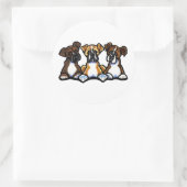 Drie dozen ronde sticker (Tas)