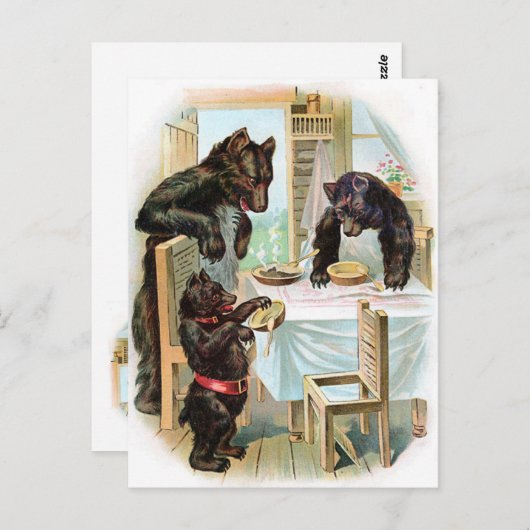 Drie dragen briefkaart (Voorkant / Achterkant)