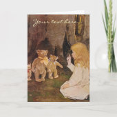 Drie dragen illustratie kaart (Voorkant)